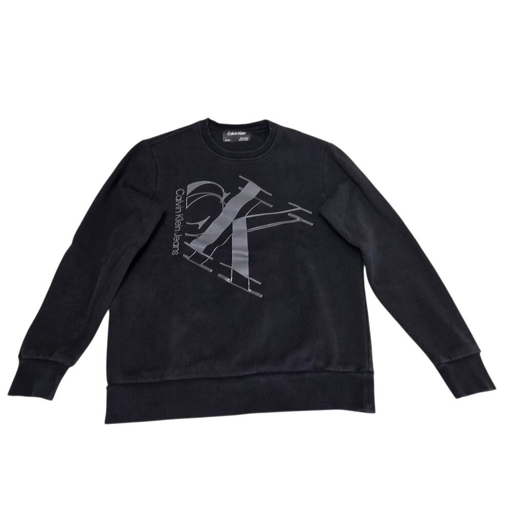 Calvin Klein Women's Sweatshirt With Logo Graphic XS Black Gray